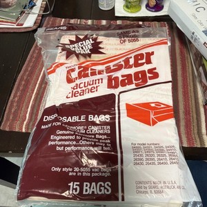 Kenmore Canister Vacuum Cleaner Bags 20-50555 Sears Disposable 30  Bags
