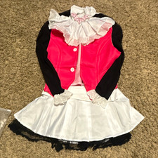Women's Cosplay Complete Outfit Pink White Black Polyester Zip Closure S Regular