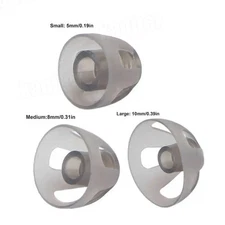 10Pcs Hearing Aids Dome Soft Open Domes Black Layer Replacements Eartip 5/8/10mm