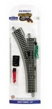 Bachmann 44561 HO Nickel Silver E-Z Track Left-Hand Remote Switch Turnout 10 
