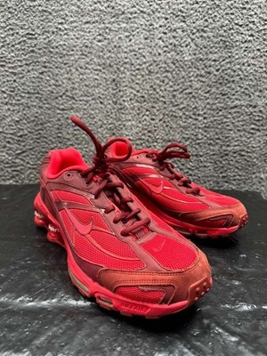Nike Shox Ride 2 SP Lace Up Sneakers Supreme Red DN1615-600 Mens Size 10.5 US