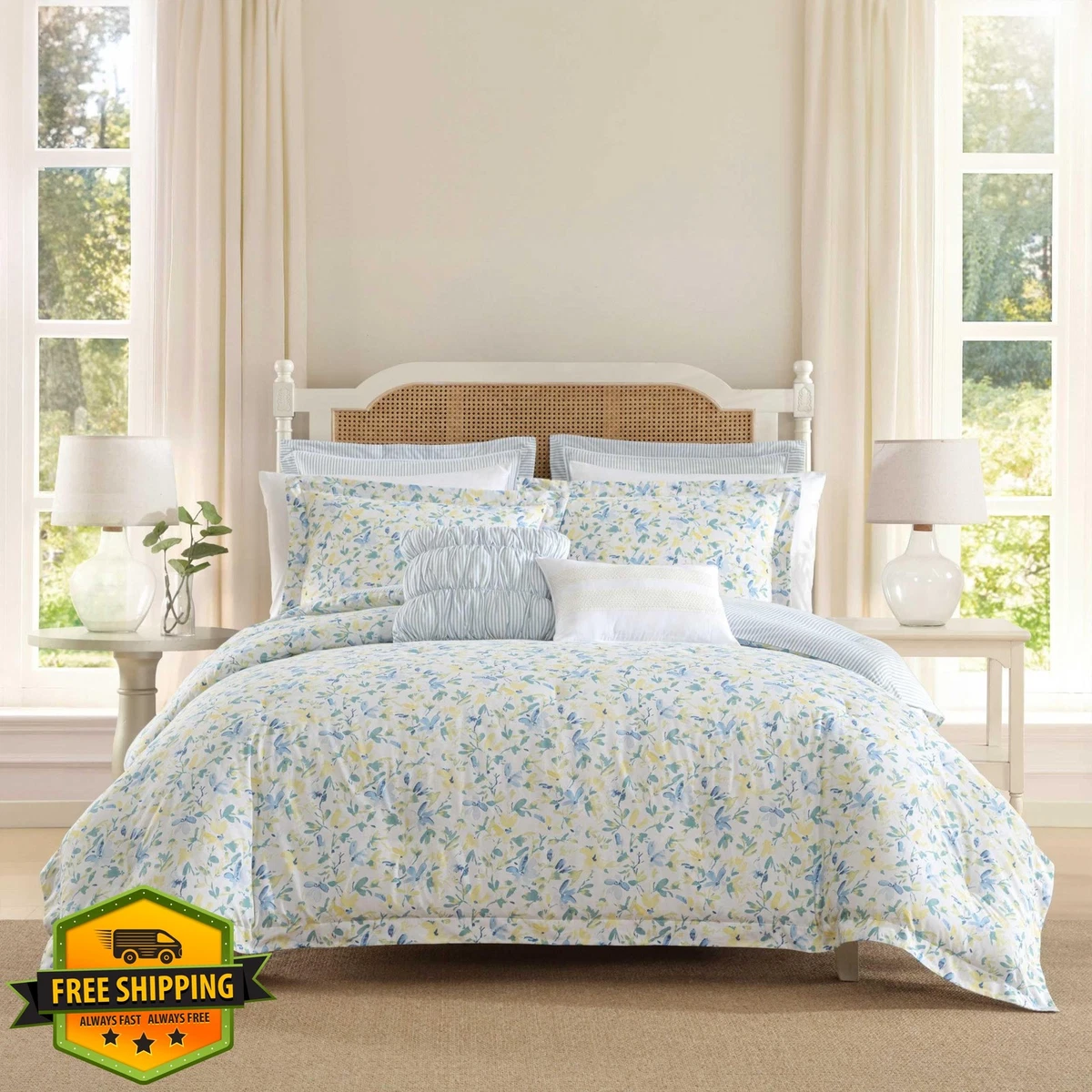 Laura Ashley Yellow Comforters & Sets for sale | eBay