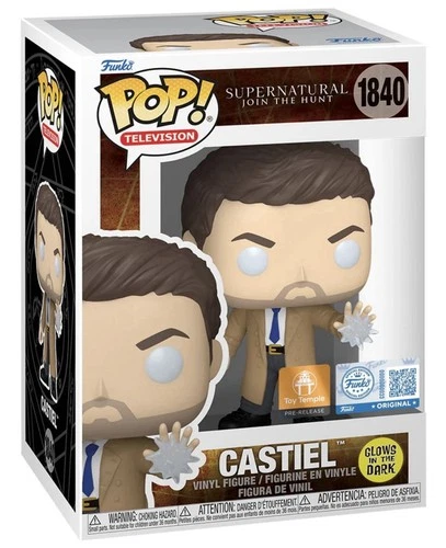 Funko Pop! Supernatural-Castiel-Toy Temple Glow In The Dark Exclusive-Pre Sale -