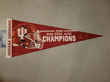 2026 Rose Bowl Champions Indiana Hoosiers 12x30 Premium Pennant CFP