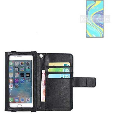 Wallet Case Schutz Hülle für Cubot P40 schwarz Display Schutz Folie