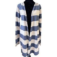 Vintage Y2K Victoria  s Secret PINK Robe Hooded Striped XS/S No Belt
