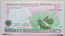 Rwanda 500 Francs 1998 Unc