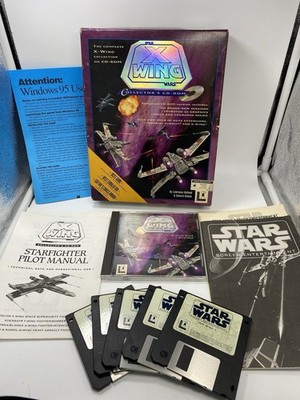 Star Wars X-Wing Collector's CD-ROM PC Big Box Game & Screen Entertainment Flops