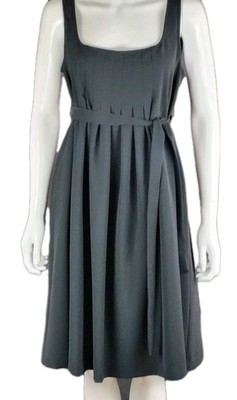 Max & CO Abito  Robe Dress Black Party Evening Belted size 12 Polyester Mix