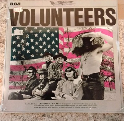Sealed Jefferson Airplane Volunteers LP RCA 12'' Vinyl 33 RPM Stereo AFL1-4238 