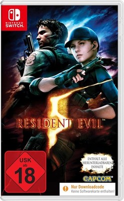 Resident Evil 5 (Switch - Code in a Box) (NEU & OVP) (UNCUT) (Blitzversand)