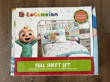 CoComelon Kids Full Sheet Set Bedding Bed Sheets Microfiber NEW MSRP 59.99