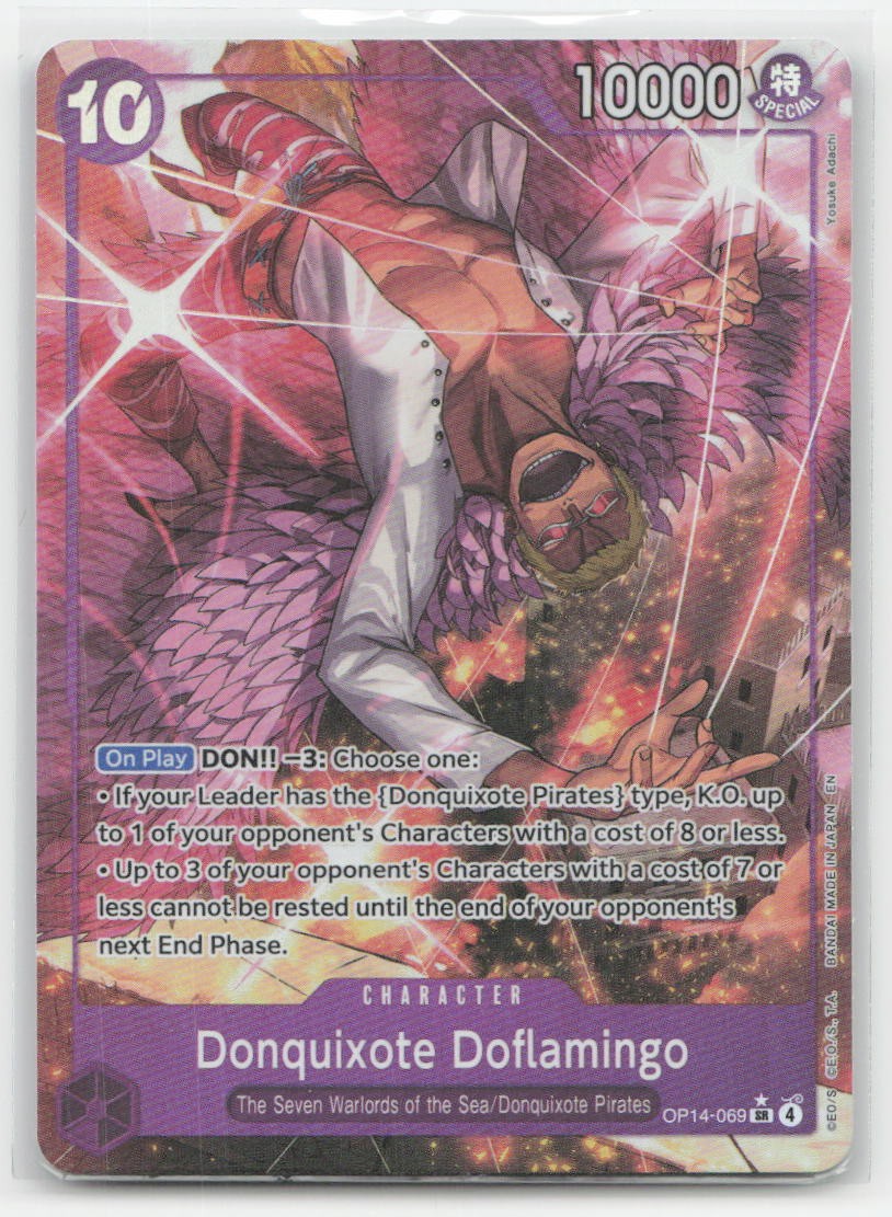 One Piece - Donquixote Doflamingo (Alt Art) The Azure Sea's Seven OP14-069 - NM