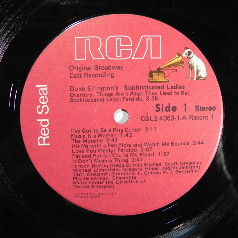 Duke Ellington's Sophisticated Ladies 1981 Gatefold Dbl Vinyl LP RCA Red Seal EX - Image 4 of 4