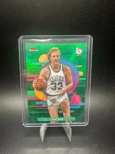 2025 Topps Finest Basketball Green Refractor Larry Bird #192
