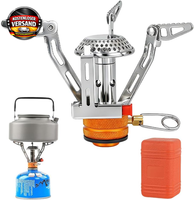 Mini Campingkocher Gas Tragbarer, Gaskocher Mit PiezozüNdung Camping Gasbrenner