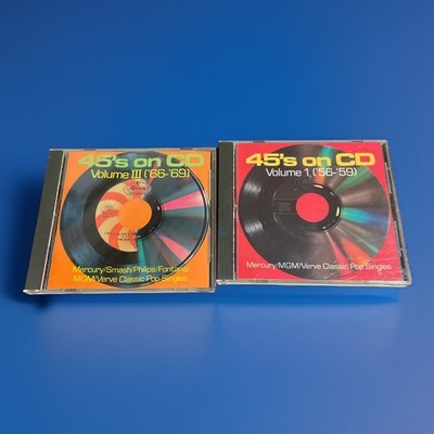 45's on CD lot of 2 CD's; Volumes 1,3 Mercury/Smash/Philips/Fontana/MGM pop