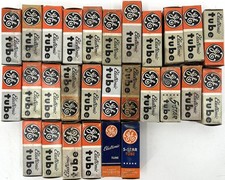 Lot of 28 GE Vacuum Tubes - TV Radio - EXCELLENT GUARANTEED