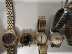 Lot of 5 Vintage Timex Watches 3 With Bands Untested