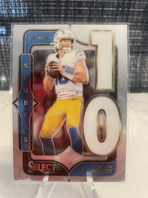 2024 Panini Select - Select Numbers Justin Herbert #17