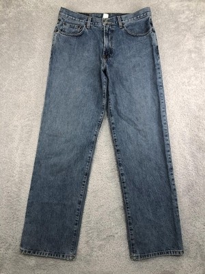 VTG Lucky Brand Jeans Mens 34x33 (Tag 33) USA Dungarees Classic Relax Distressed