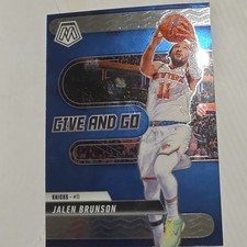 Panini 2024-25 Mosaic Jalen Brunson Give and Go #11 Knicks Insert Card
