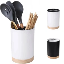 1pc Utensil Holder Cutlery Drainer Rack Detachable Chopstick & Spoon Organizer