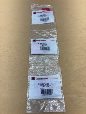 Lot of 3x Cutler-Hammer E30KA231 Stop Pushbutton Cap Extended Button Red Type A