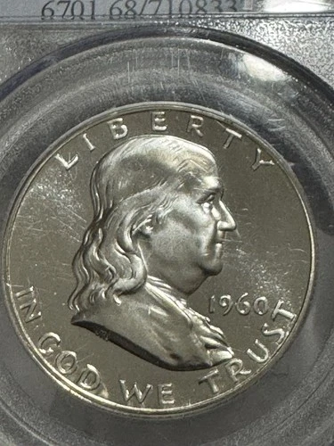 1960 Proof Franklin Half Dollar, PCGS PR68, Free shipping
