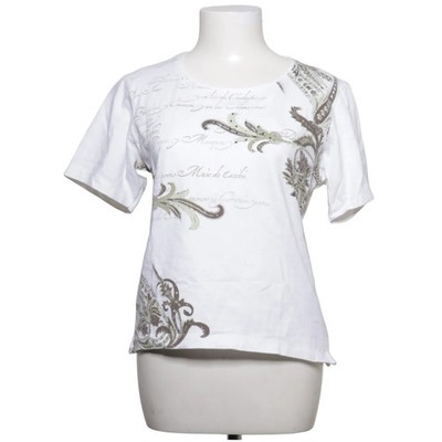 Marco Pecci, T-shirt, Größe: 40, Weiß/Mehrfarbig, Baumwolle/Elasthan, Print #kbB