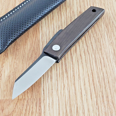 Ohta Knives FK5 Folder Folding Knife 2'' D2 Tool Steel Blade Rosewood Handle