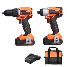 Tool Combo Kit Max 20V Cordless 2-Tool Brushless Power with 2.0 Ah Batteries
