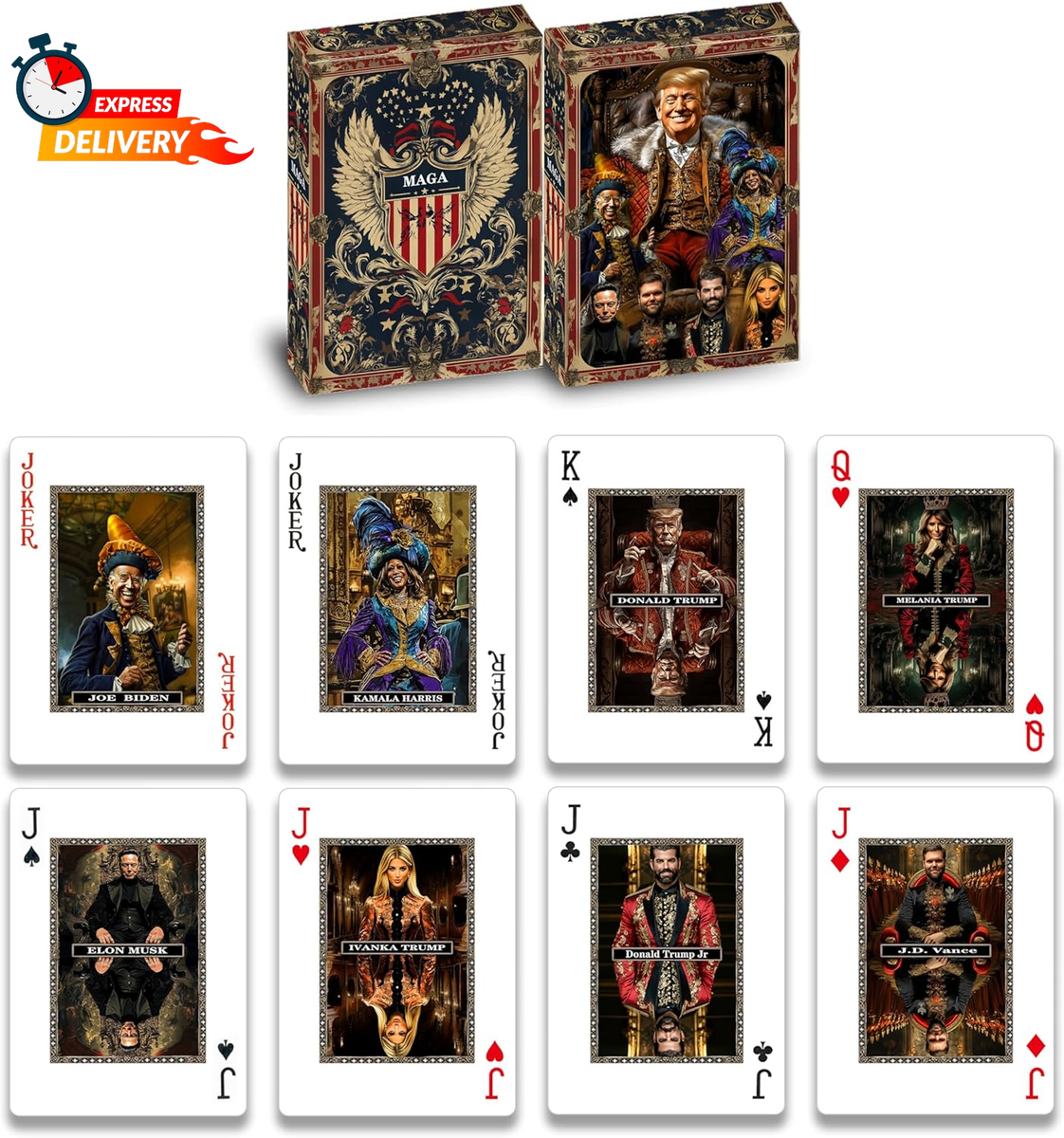 Trump Playing Cards - MAGA Poker Cards,Standard Waterproof