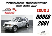 ISUZU RODEO Service Repair   Workshop  Manual  2001