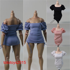1:6 bubble sleeved short skirt Dress Clothes Fit 12" Female PH TBL Action Figure