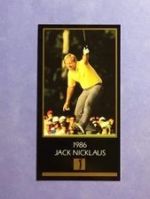 1993 Grand Slam Ventures Masters Collection Golf Champions 1986 Jack Nicklaus