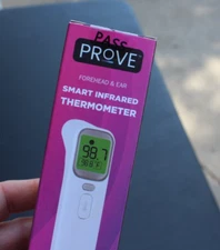 Forehead & Ear 2-in-1 Smart Infrared Thermometer by Prove / Adult Child - NEW