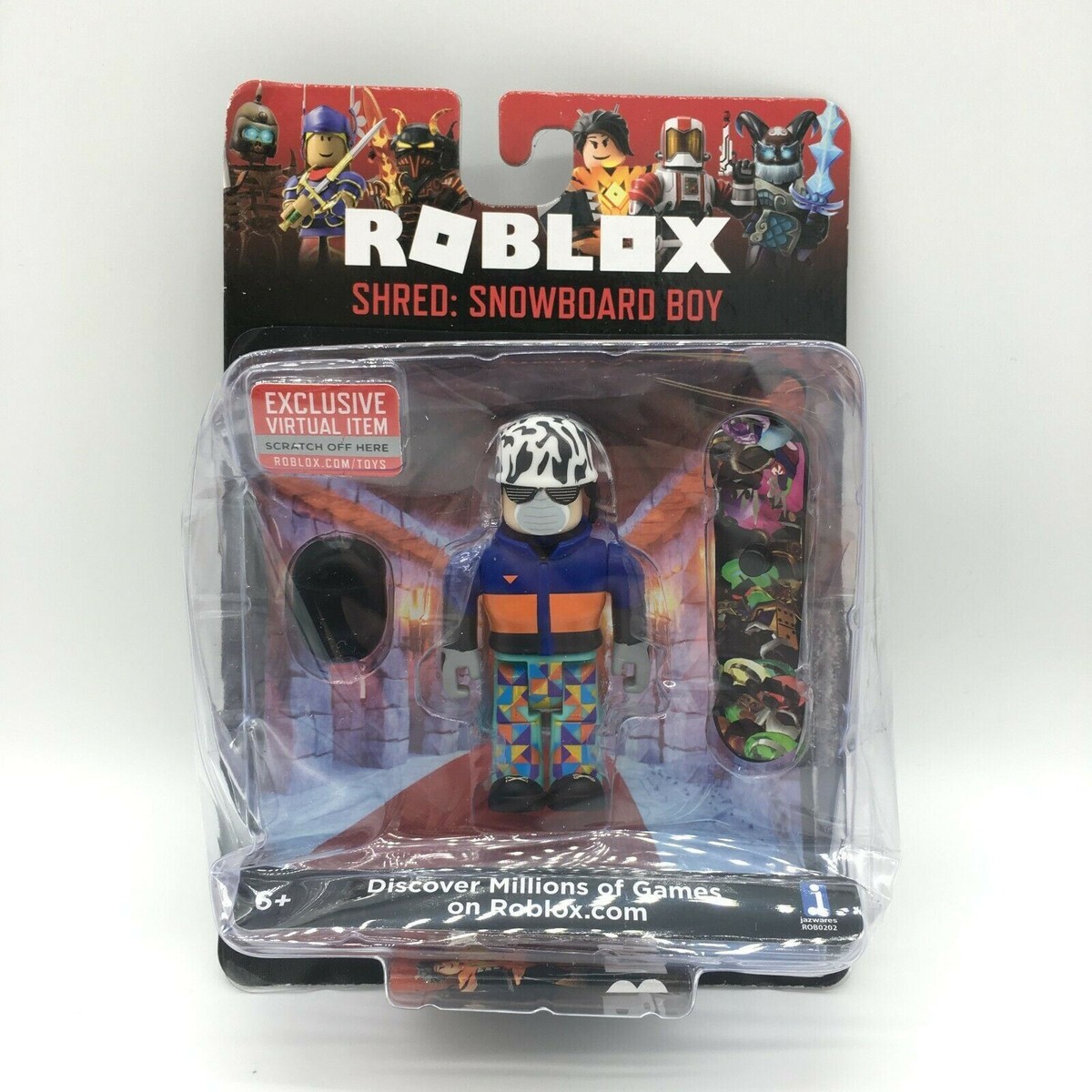スクラップフィギュア Roblox Shred Snowboard Boy Action Figure With 2 Accessories and