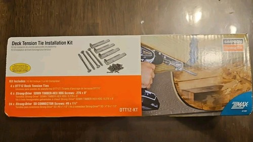 Simpson Strong Tie Deck Tension Tie Installation Kit DTT1Z-KT Brand NEW 1 KIT - Picture 4 of 7