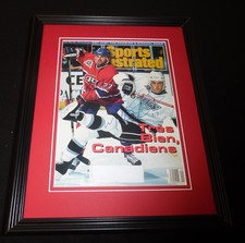 Mathieu Schneider Signed Framed 1993 Sports Illustrated Cover Canadiens