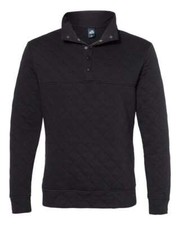 J. America 8890 Quilted Snap Pullover