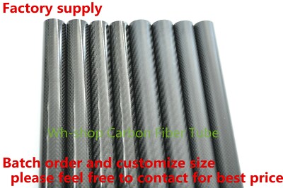 3K Carbon Fiber Tube OD 5 6 7 8 9 10 11 12 13 14 15 16 17 18 19 20 x 500mm Poles