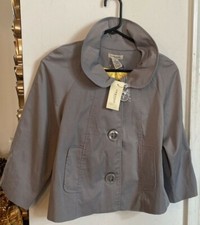 Nwt Vertigo Paris Women's Gray Dove/sulfur Polyester Bend Jacket Size M, $240