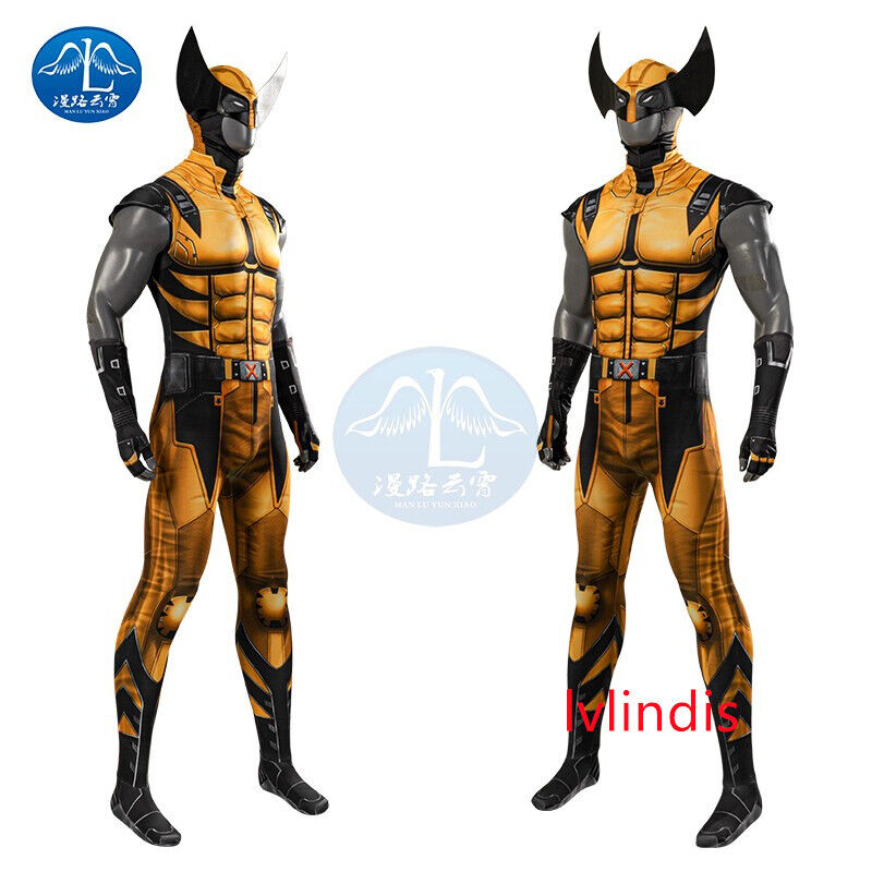 Marvel Future Revolution Wolverine Cosplay Costume Bodysuit Jumpsuits  Halloween