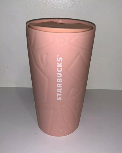 STARBUCKS - 2020 CERAMICA ROSA PRIMAVERA 12 oz NUOVO - TAZZA DA VIAGGIO con coperchio - Foto 2 di 4