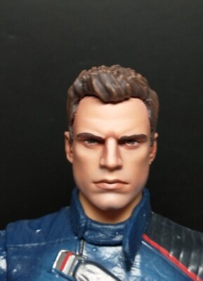 HEAD ONLY Marvel Legends Custom painted Head Bucky Barnes | eBay