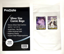 1000 Comics Bags Silver Age with Flap Clear Comic Book Sleeves Protectors Holder
