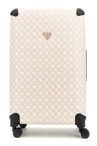 GUESS Wilder 28 In 8-Wheeler Exp. L Trolley Beige / White beige weiß Neu