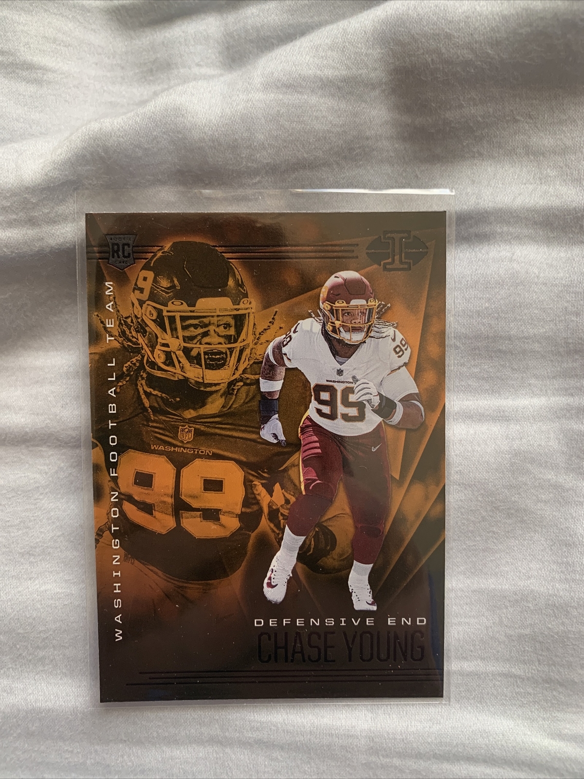 2020 Panini Illusions Chase Young Orange Parallel SP #25 Rookie Washington RC