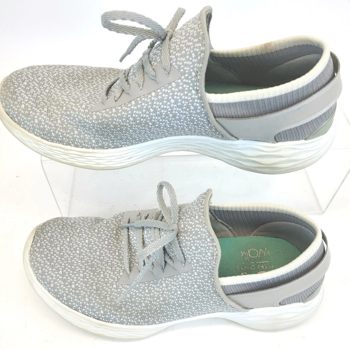 Skechers You Inspire Womens Shoes 14950 Slip On Sneaker Grey Size 6.5.